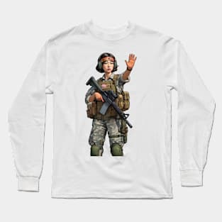 Tactical Girl Long Sleeve T-Shirt